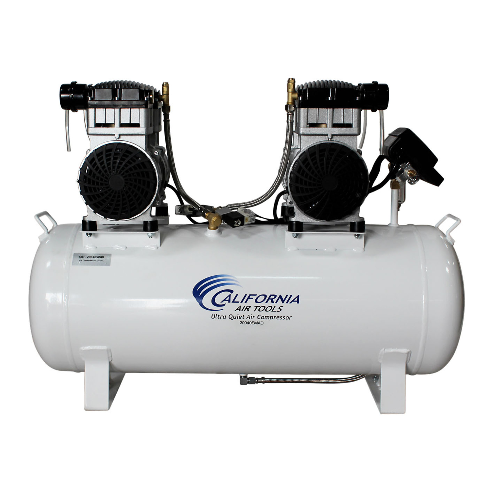 California Air Tools 20040SMAD&nbsp;Powerful 4.0 Hp SMART Ultra Quiet & Oil-Free 20 Gallon Air Compressor with Automatic Drain Valve